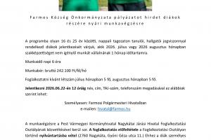 Nyári diákmunka